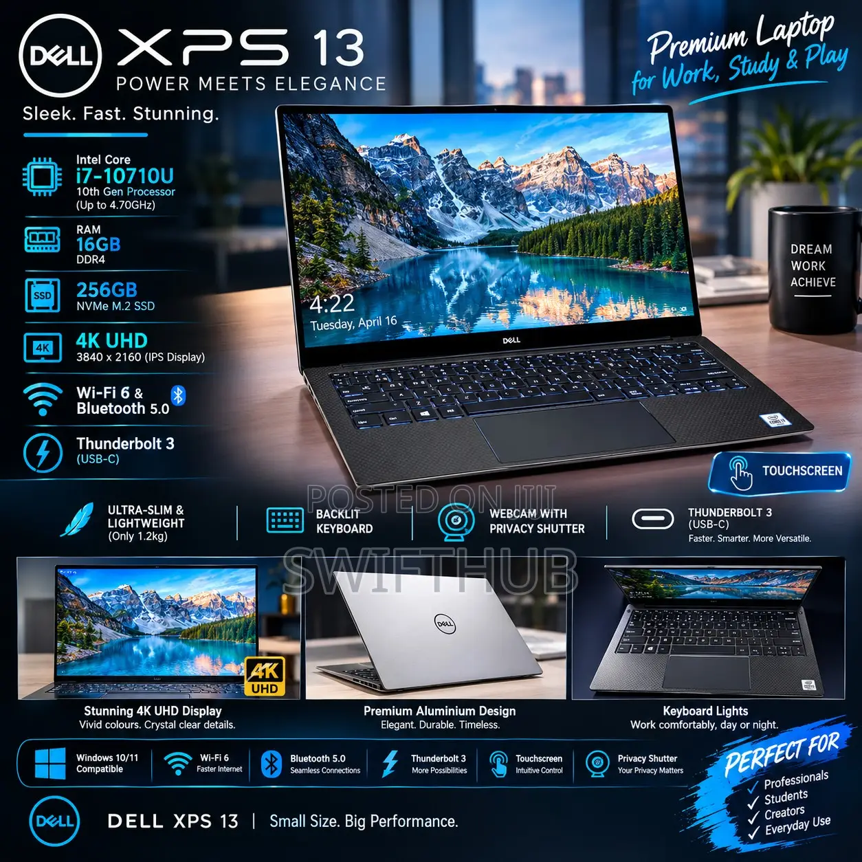 Laptop Dell XPS 13 16GB Intel Core i7 SSD 256GB
