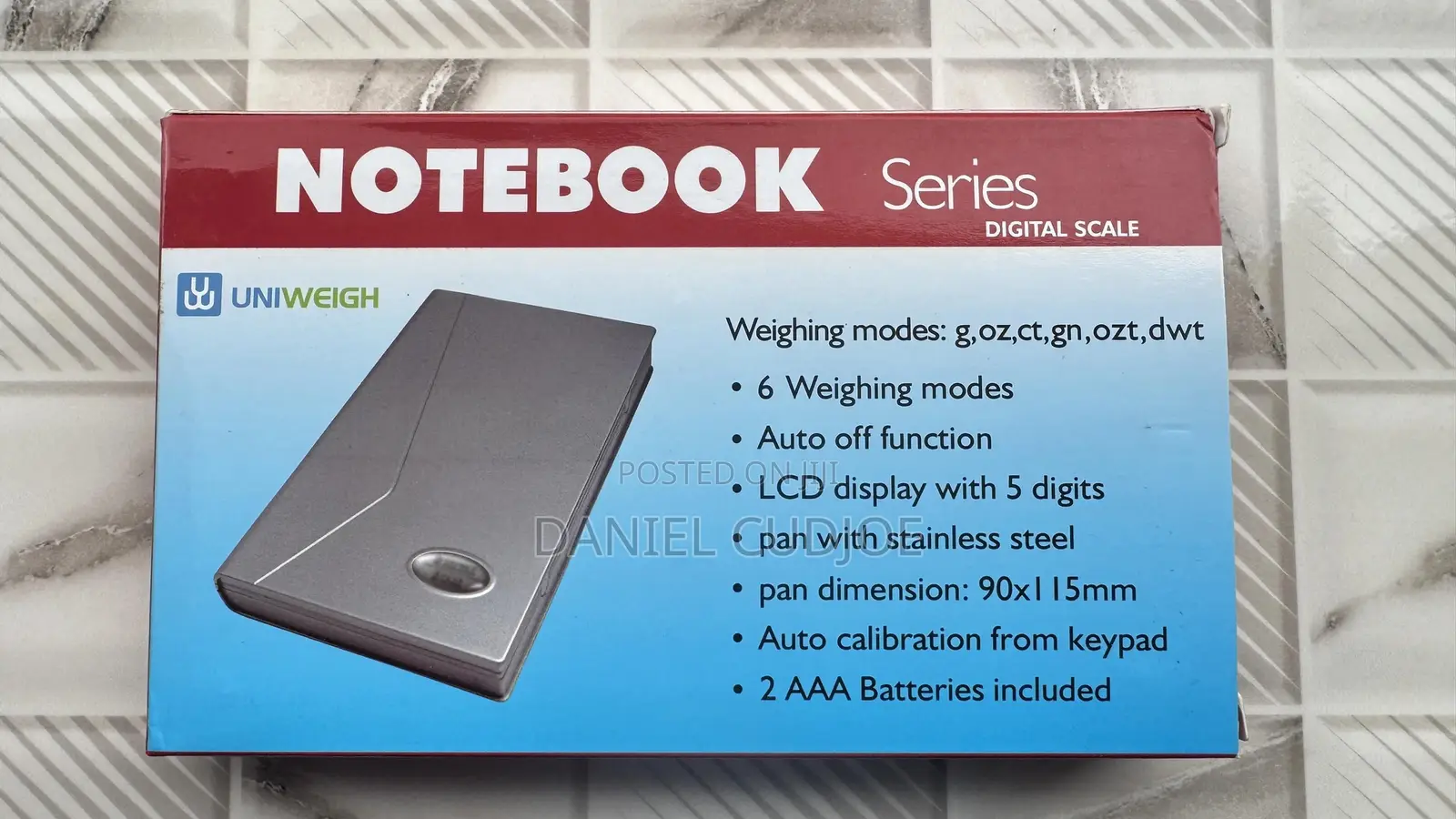 Notebook a Digital Scale