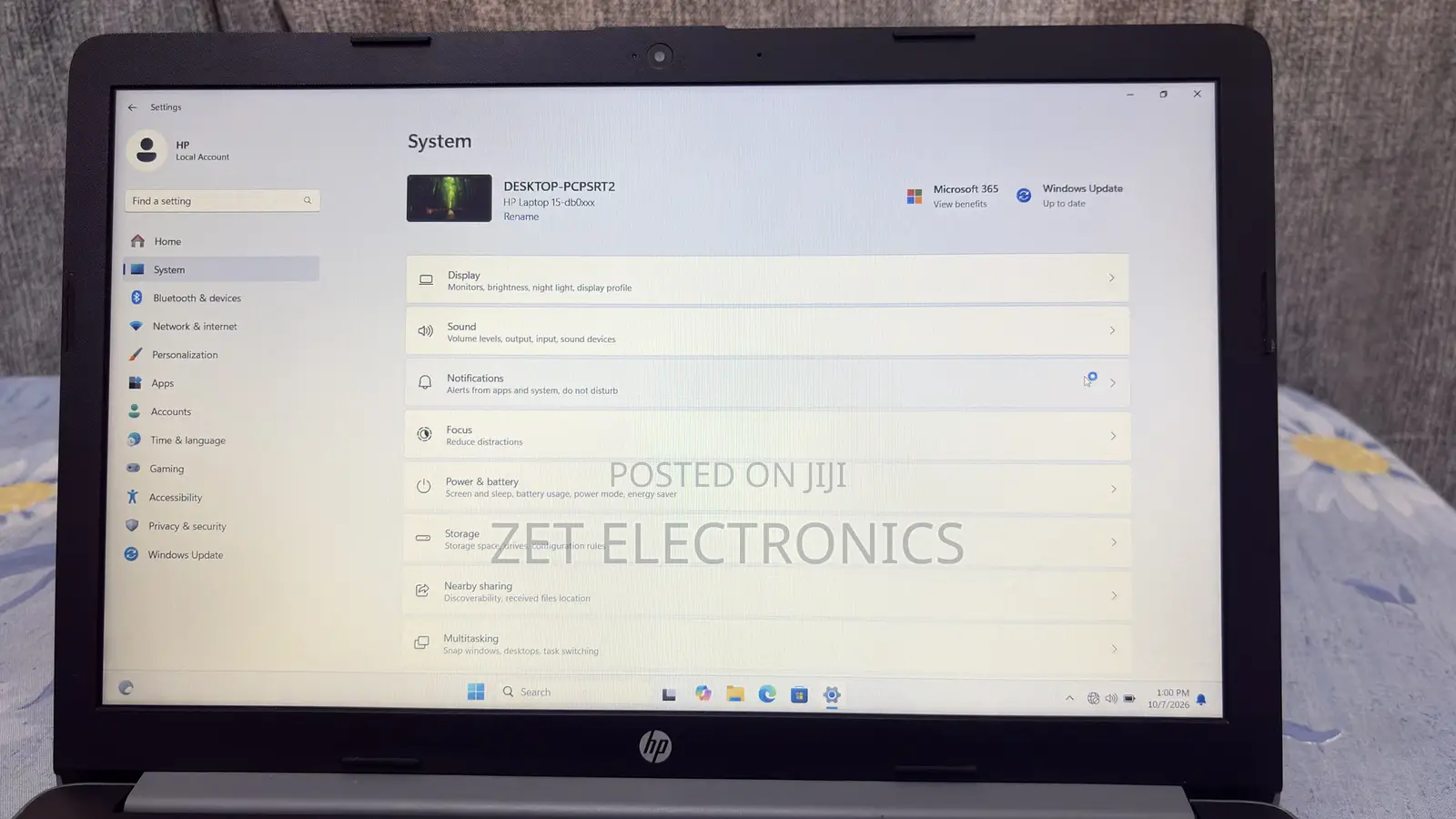 Laptop HP 15 8GB AMD A6 HDD 1T