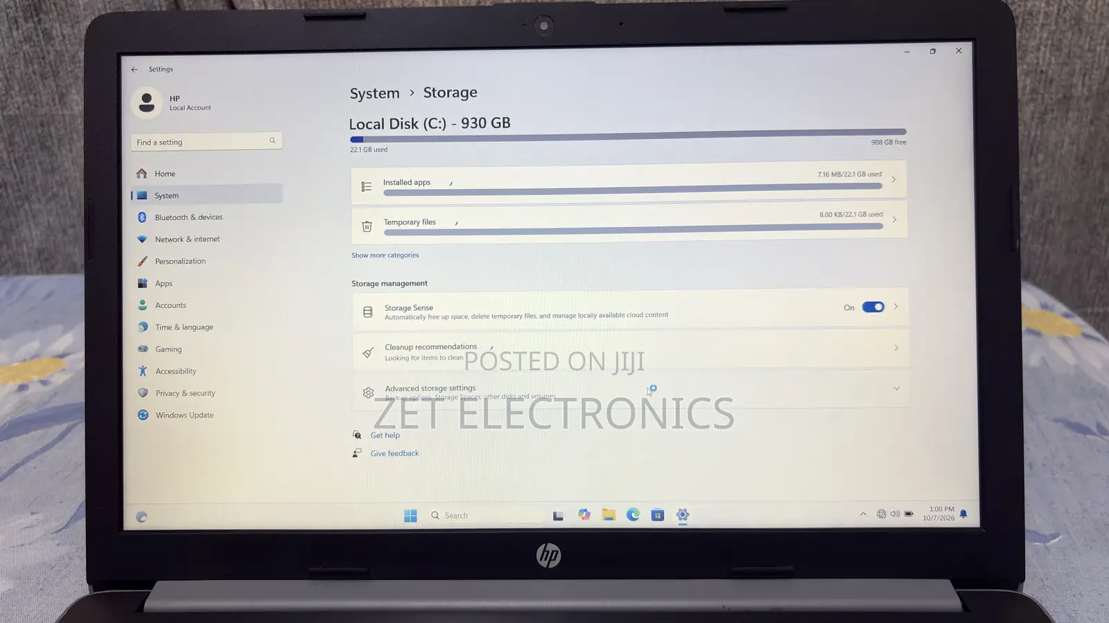 Laptop HP 15 8GB AMD A6 HDD 1T