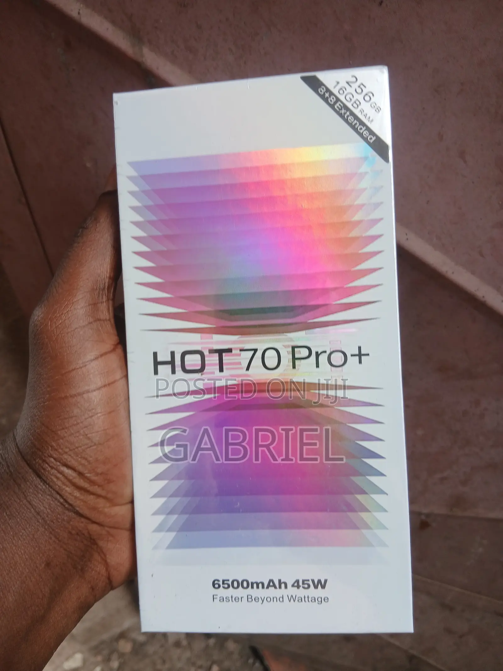 New Infinix Hot 70 Pro 5G+ 256 GB Black