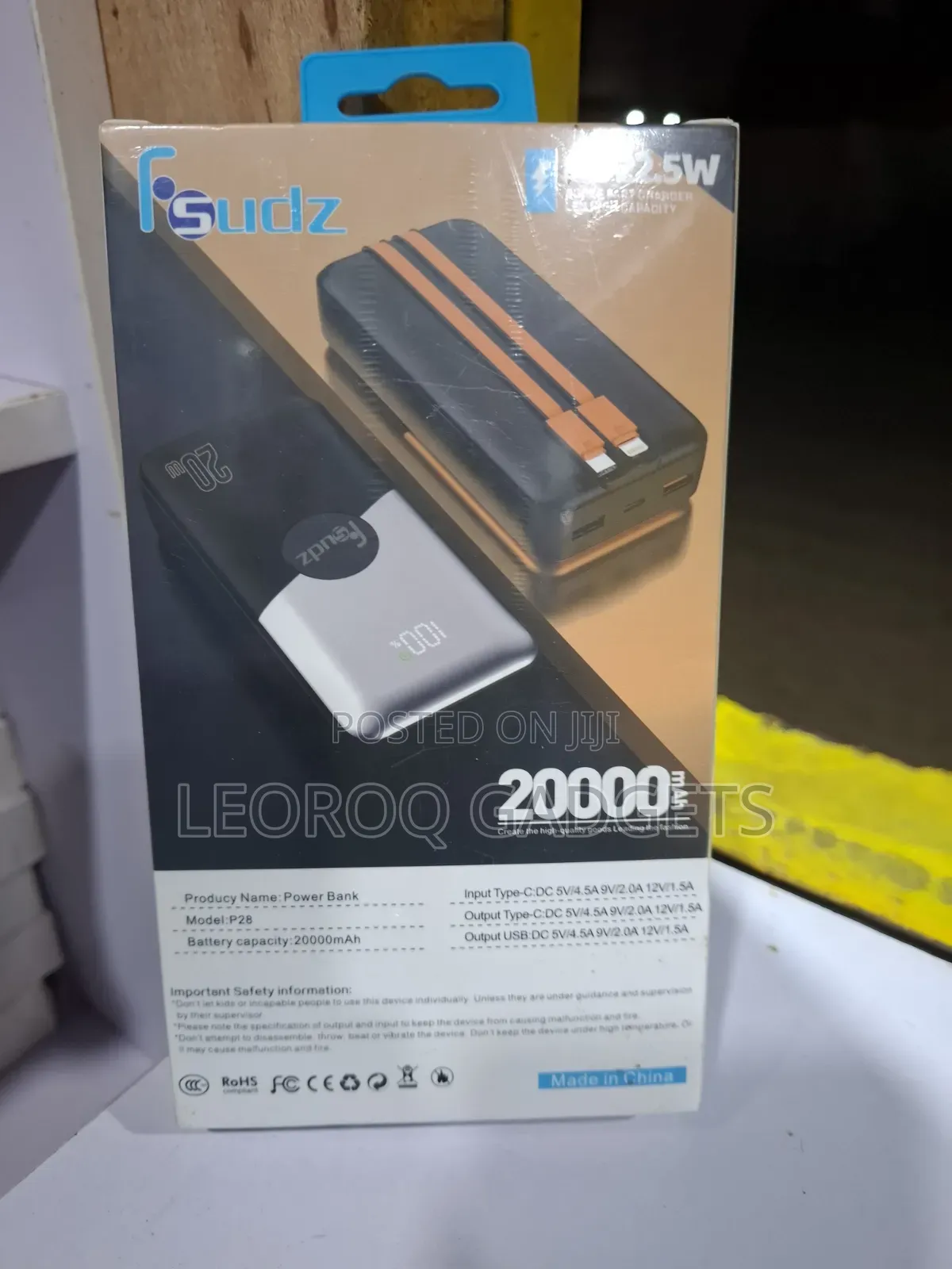 iSudZ P28 20,000mAh Power Bank