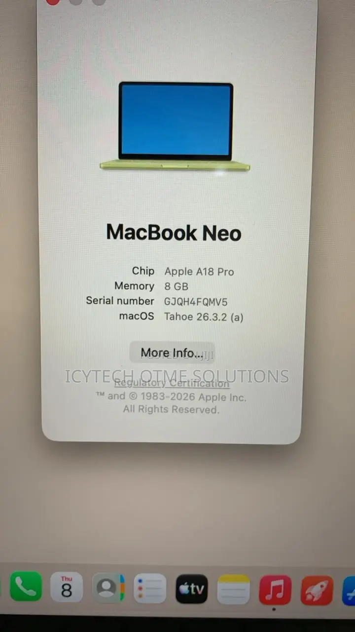 Laptop Apple MacBook 8GB Intel Core i5 SSHD (Hybrid) 512GB