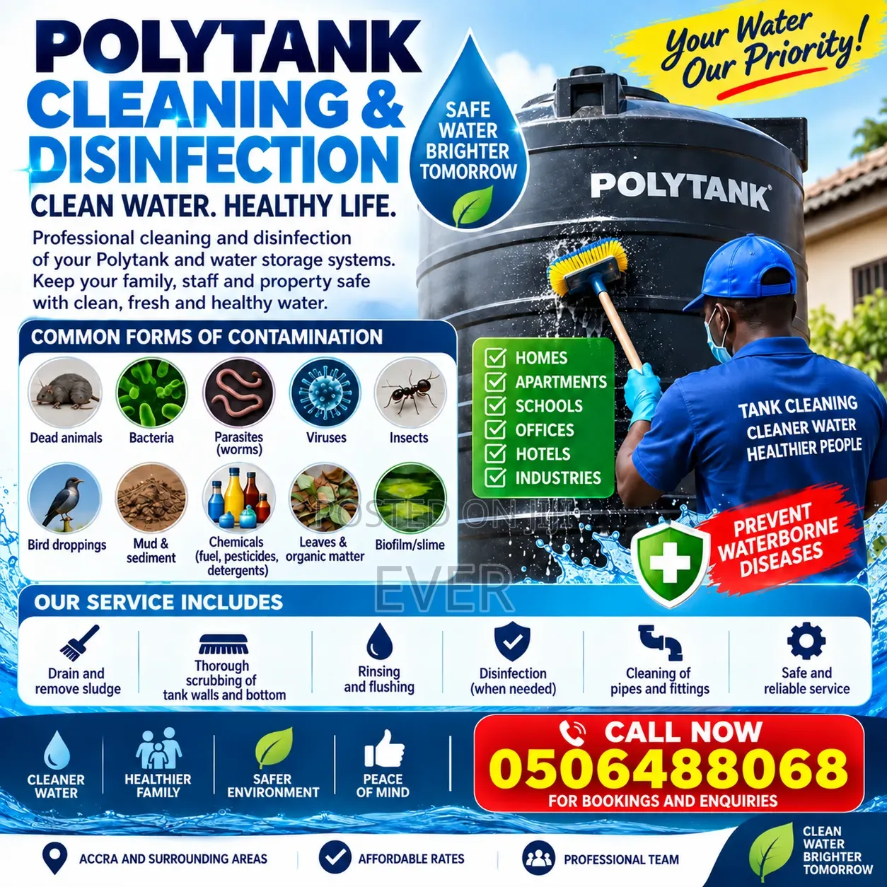 Professional Polytank Cleaning -All Size