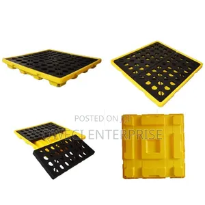 Heavy-Duty 4-Drum Spill Containment Pallet – 280L Sump Capacity