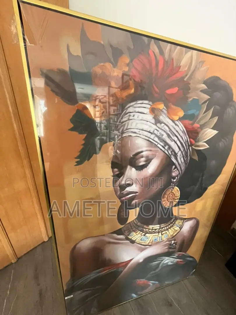 Large African Queen Framed Painting