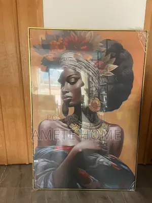 Large African Queen Framed Painting