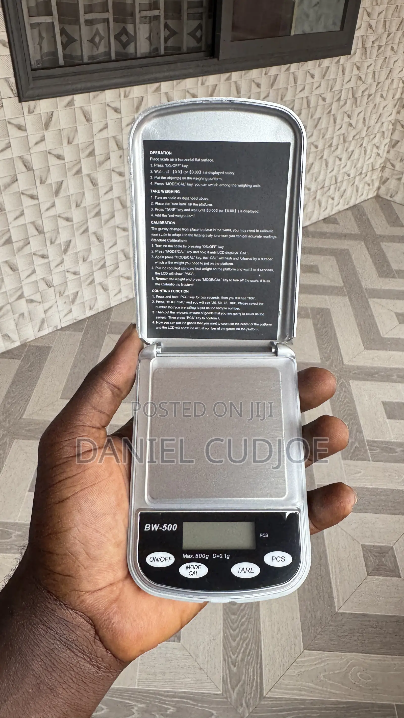 Pocket Digital Scale (Model MLA - A01/Bw-500)