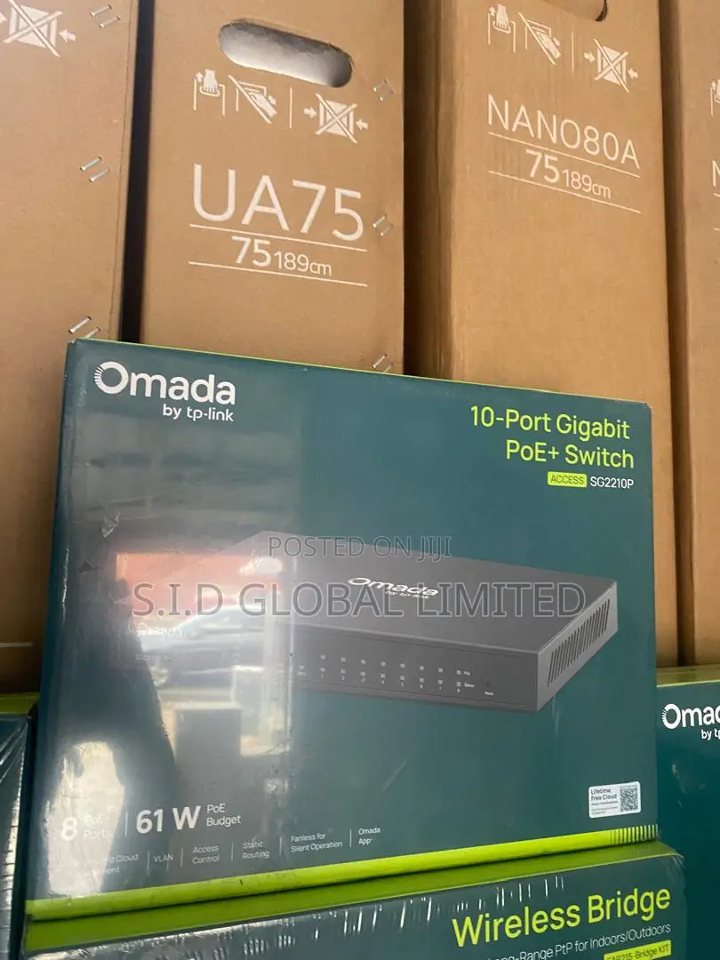 Cloud Access Omada 10 -Port Gigabit Poe=+switch Sg2210p