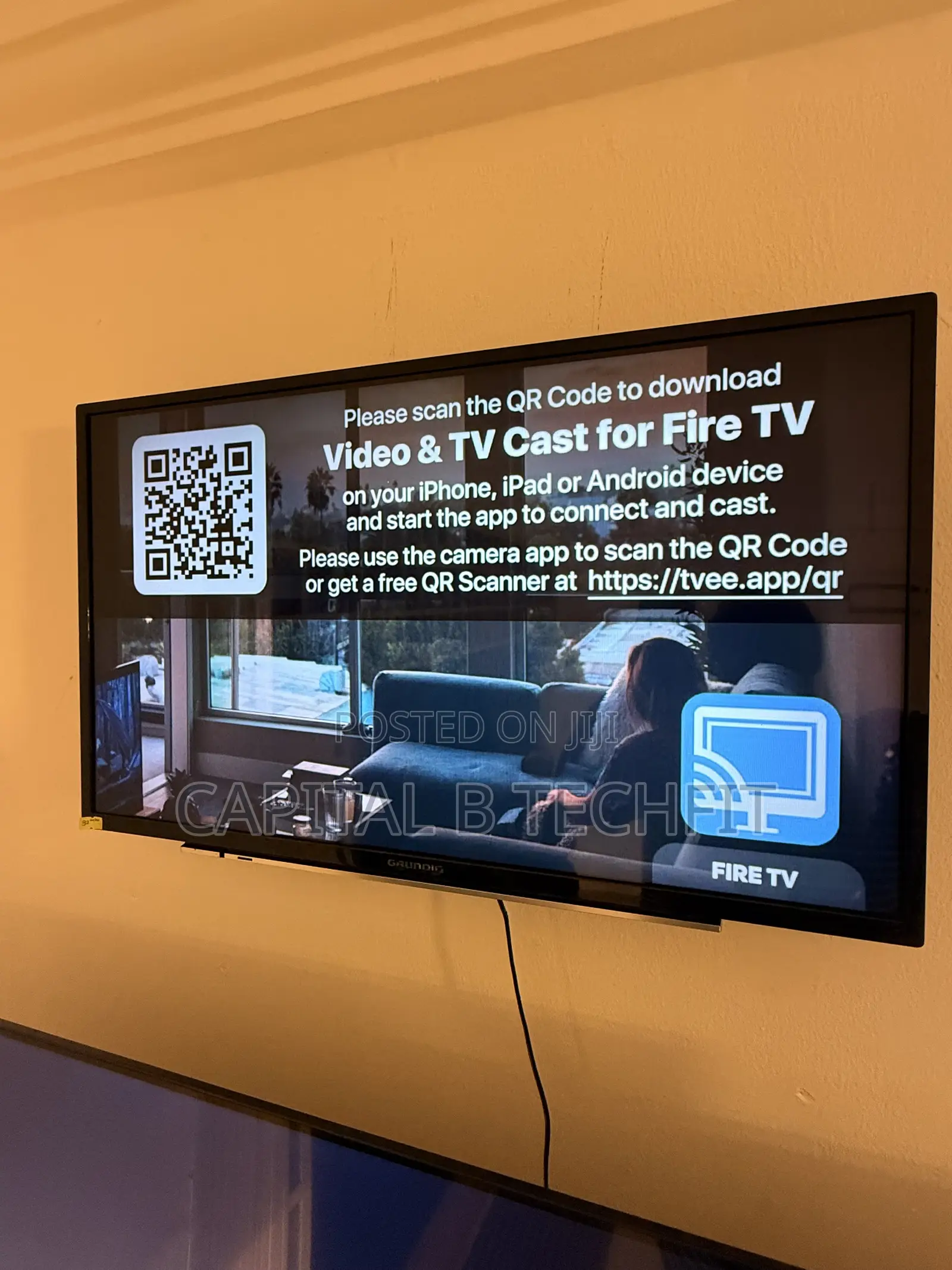 32inches Full Digital Satellite 4k GRUNDIC FIRE TV