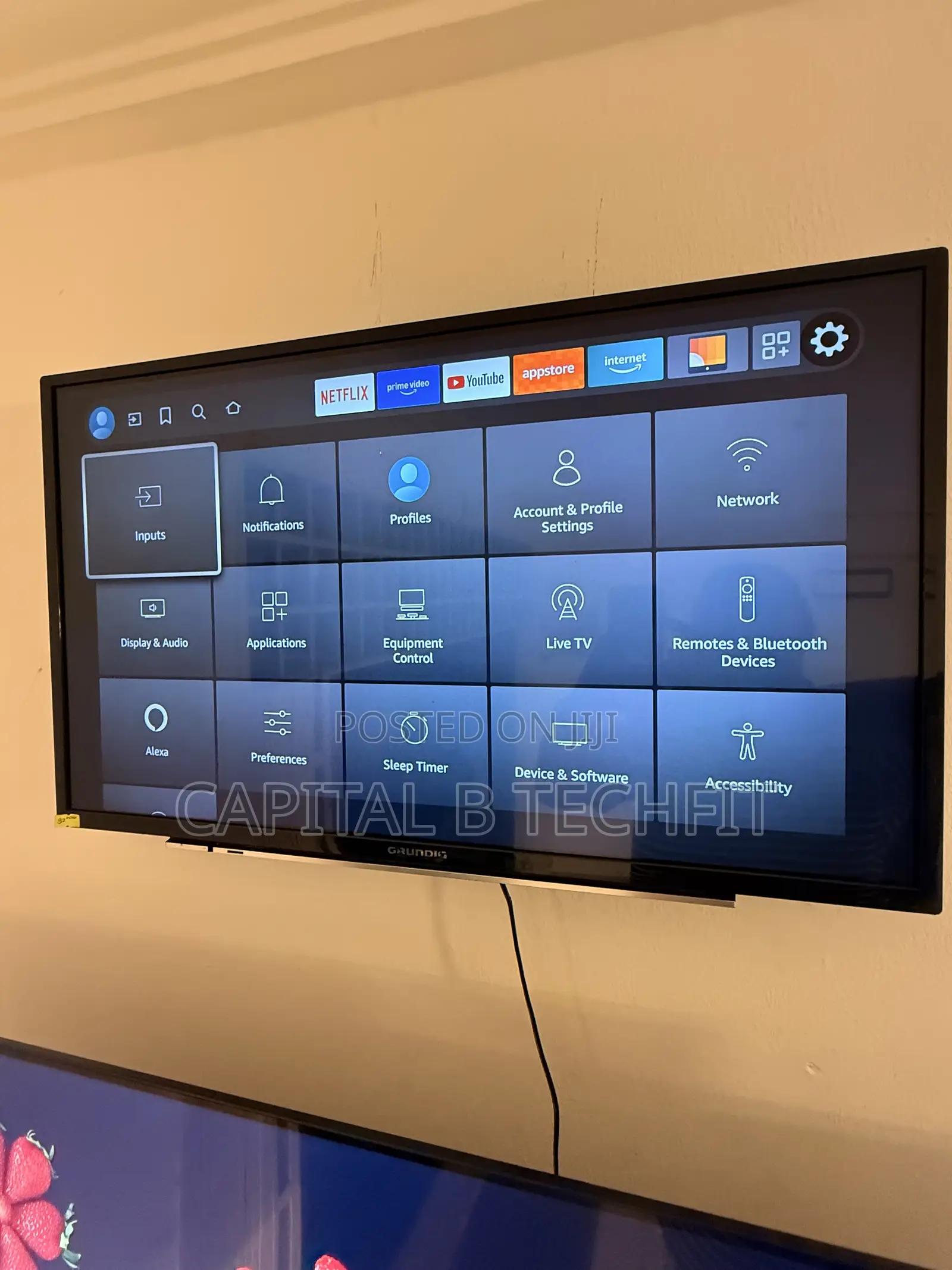 32inches Full Digital Satellite 4k GRUNDIC FIRE TV
