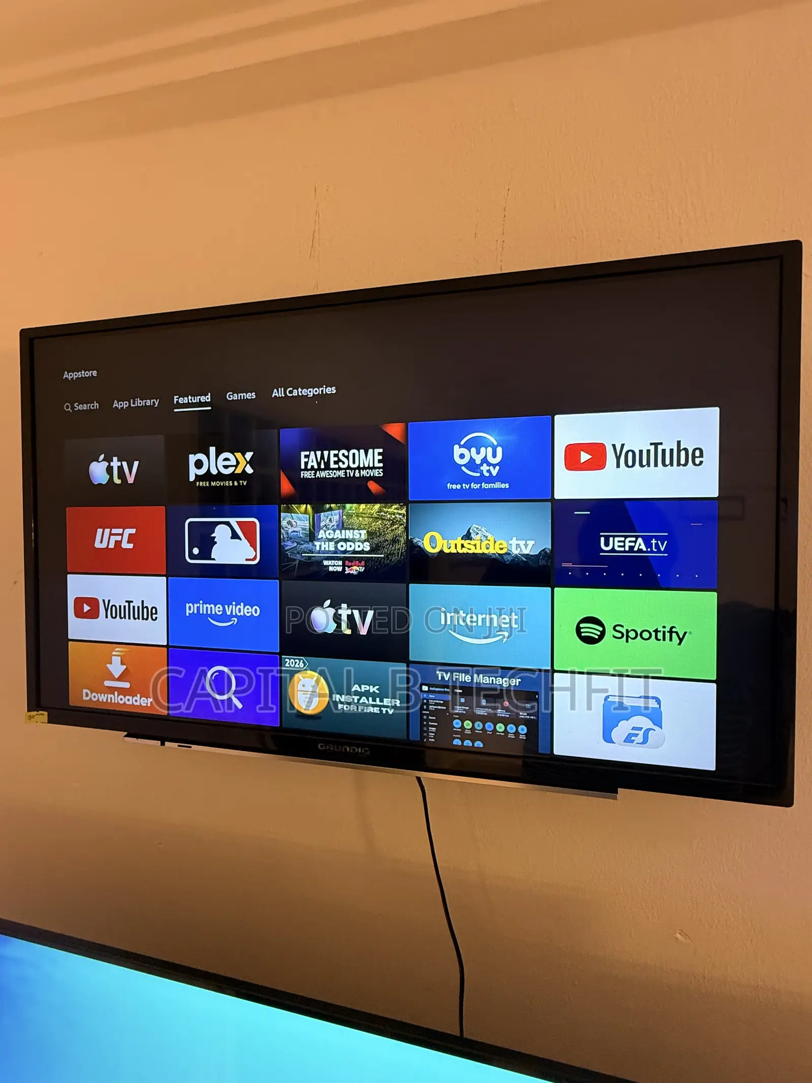 32inches Full Digital Satellite 4k GRUNDIC FIRE TV