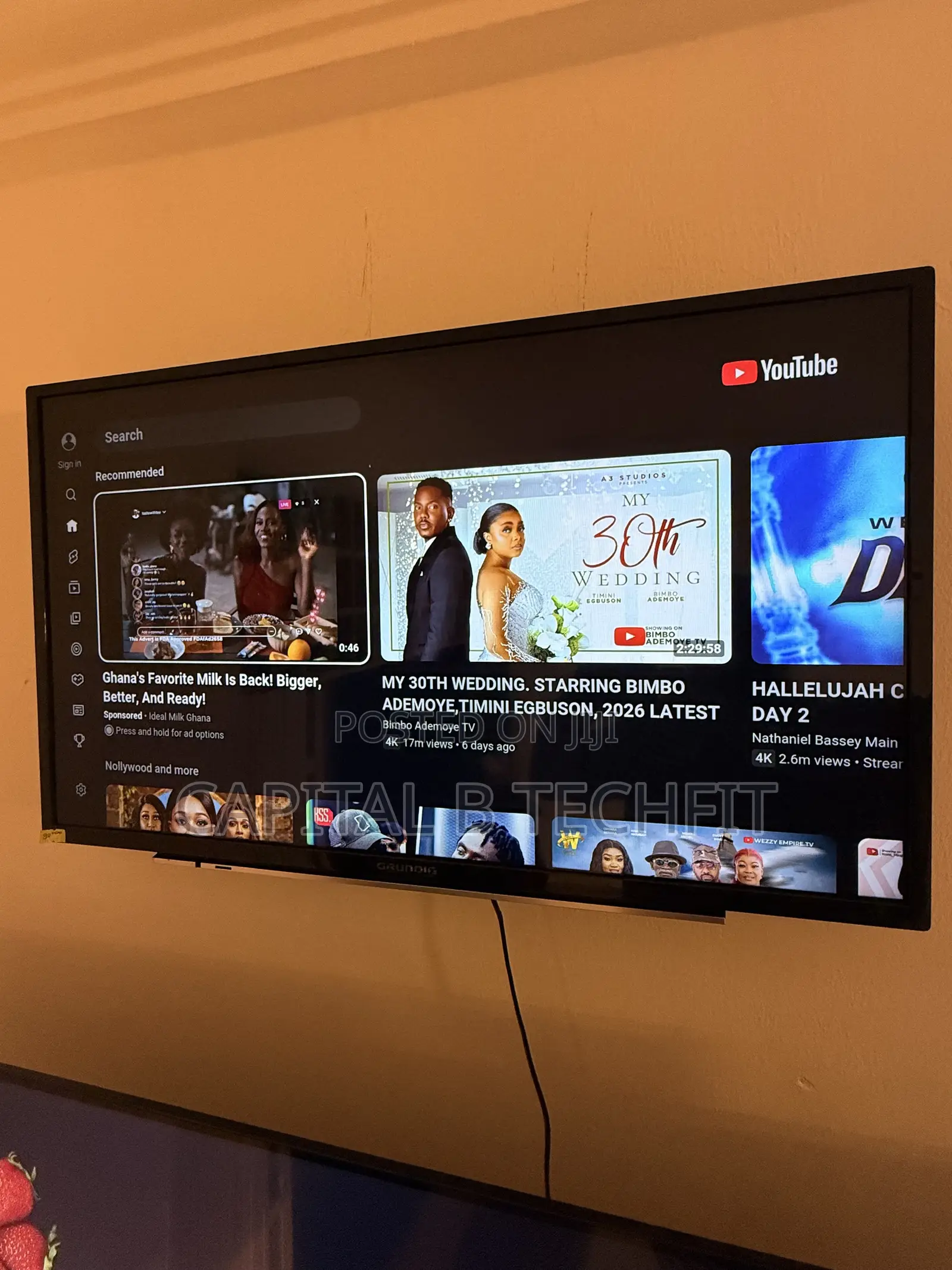32inches Full Digital Satellite 4k GRUNDIC FIRE TV
