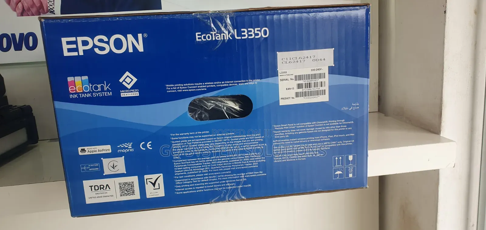 Epson Ecotank L3350 Printer