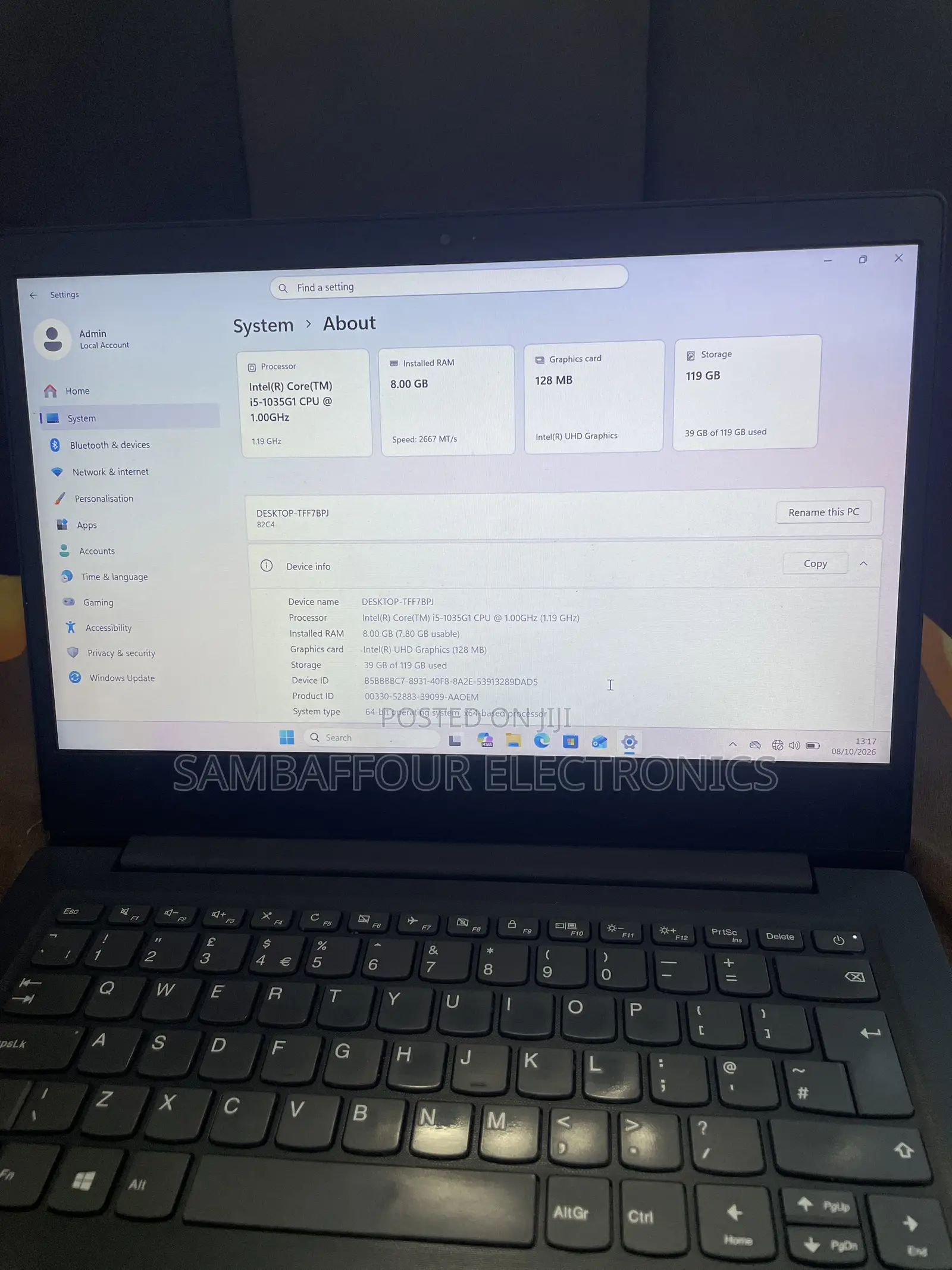 Laptop Lenovo Ideapad V14 IGL 8GB Intel Core i5 SSD 128GB