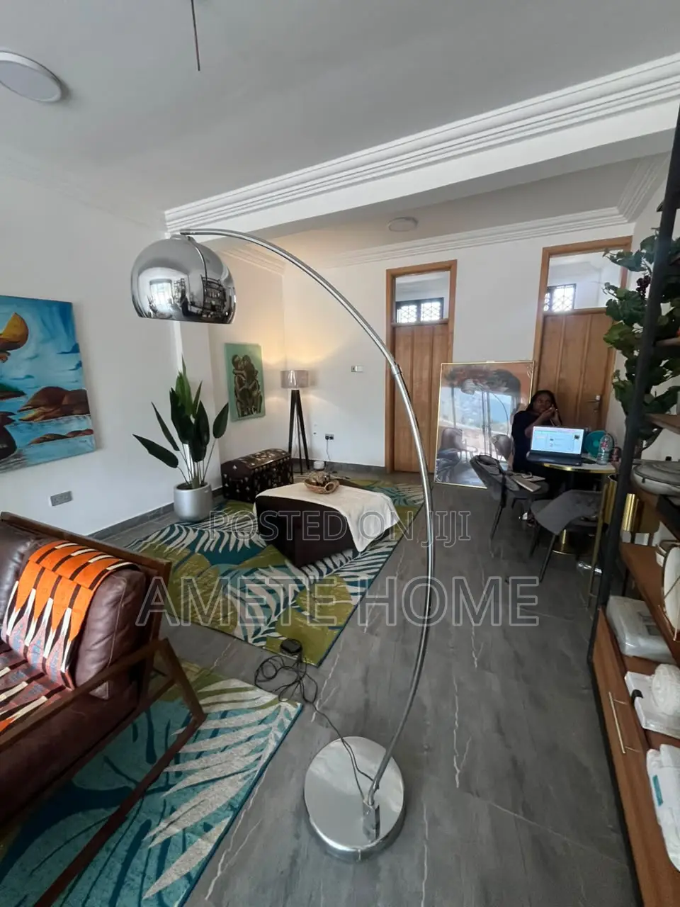 Chrome Arch Lamp