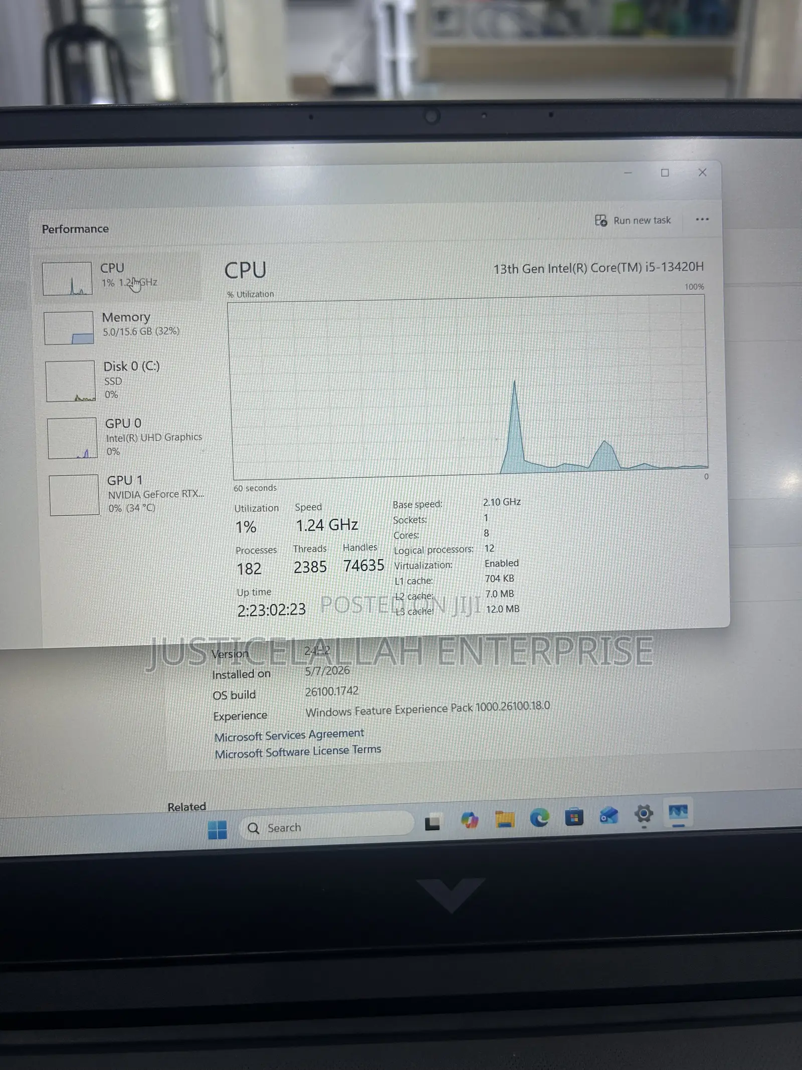 Laptop HP Victus 15 16GB Intel Core i5 SSD 1T