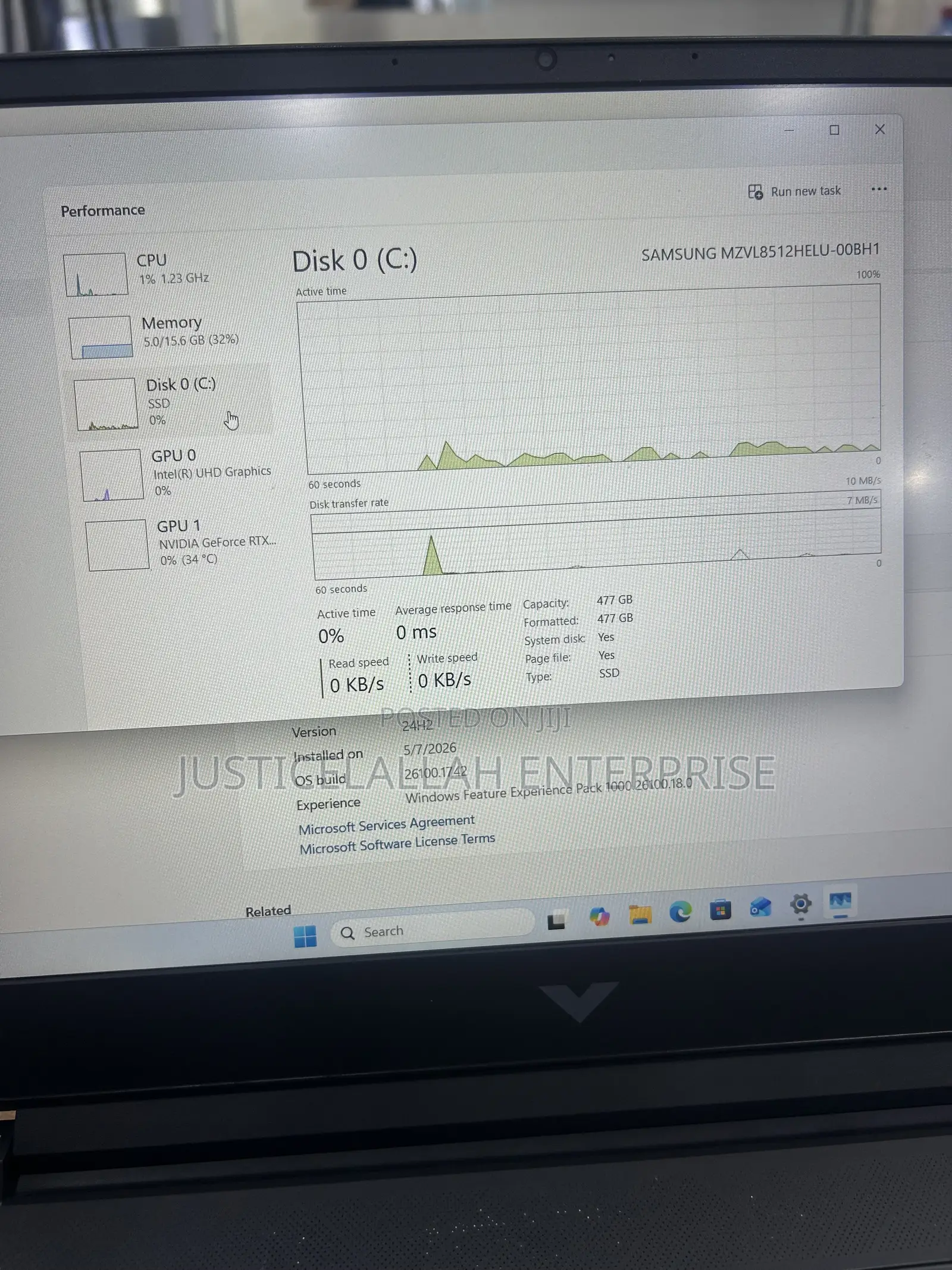 Laptop HP Victus 15 16GB Intel Core i5 SSD 1T