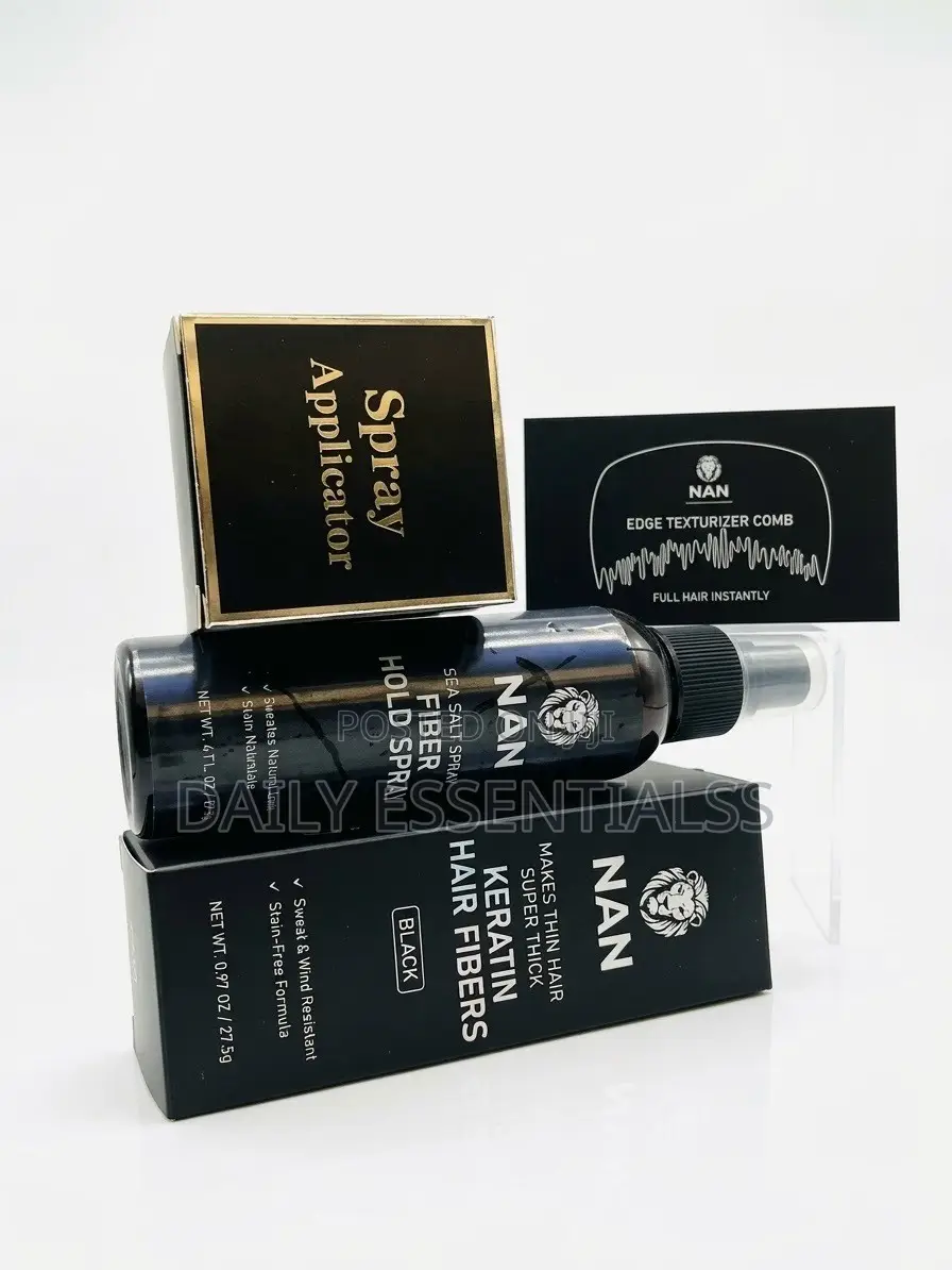 NAN Keratin Hair Fibers Black – Fuller Hairstyle