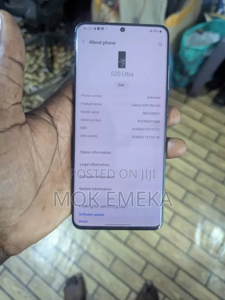 Samsung Galaxy S20 Ultra 5G 128 GB Black