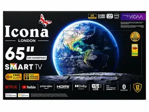 Icona 65 Inch TV Ultra 4k Smart Android Bluetooth Digital Satellite