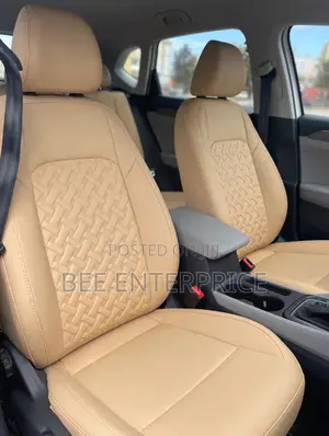 Beige Luxury Leather Car Seats Cover