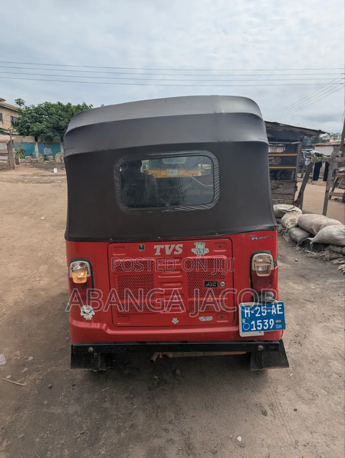 TVS King Deluxe Plus iTouch Start 2025 Red