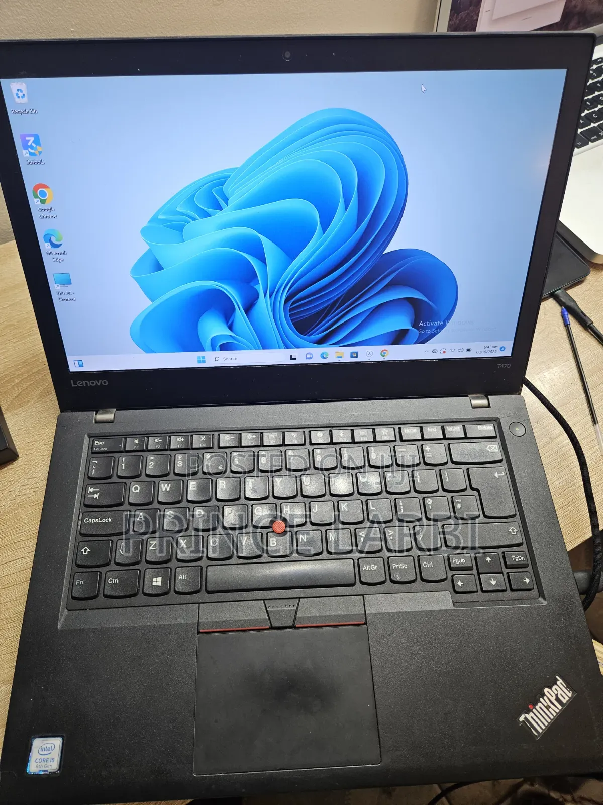 Laptop Lenovo ThinkPad T470 8GB Intel Core i5 SSD 500GB