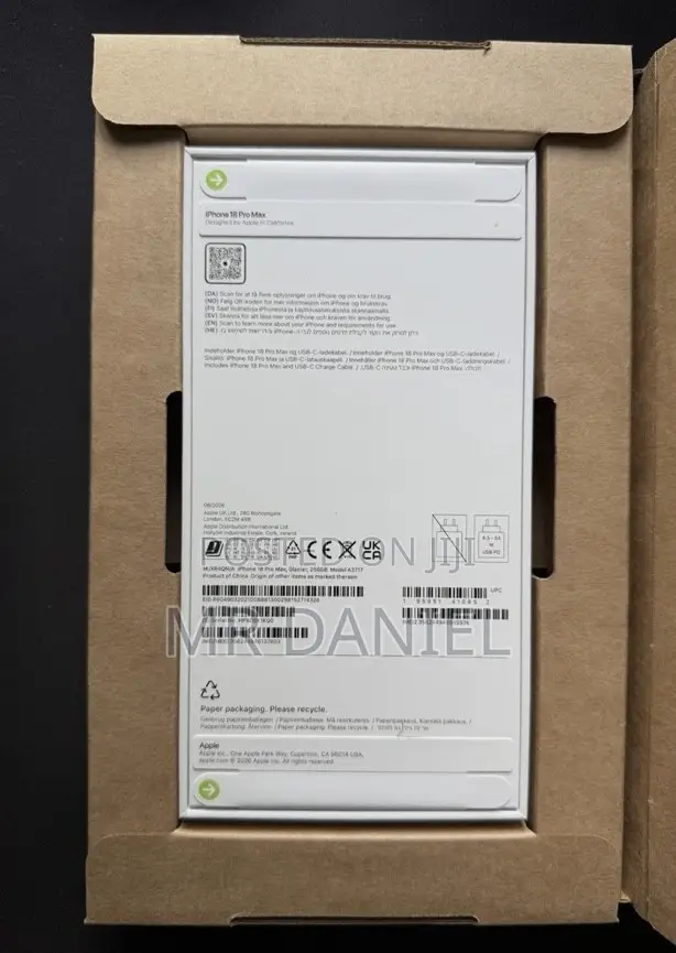 New Apple iPhone 18 Pro Max 1 TB Blue