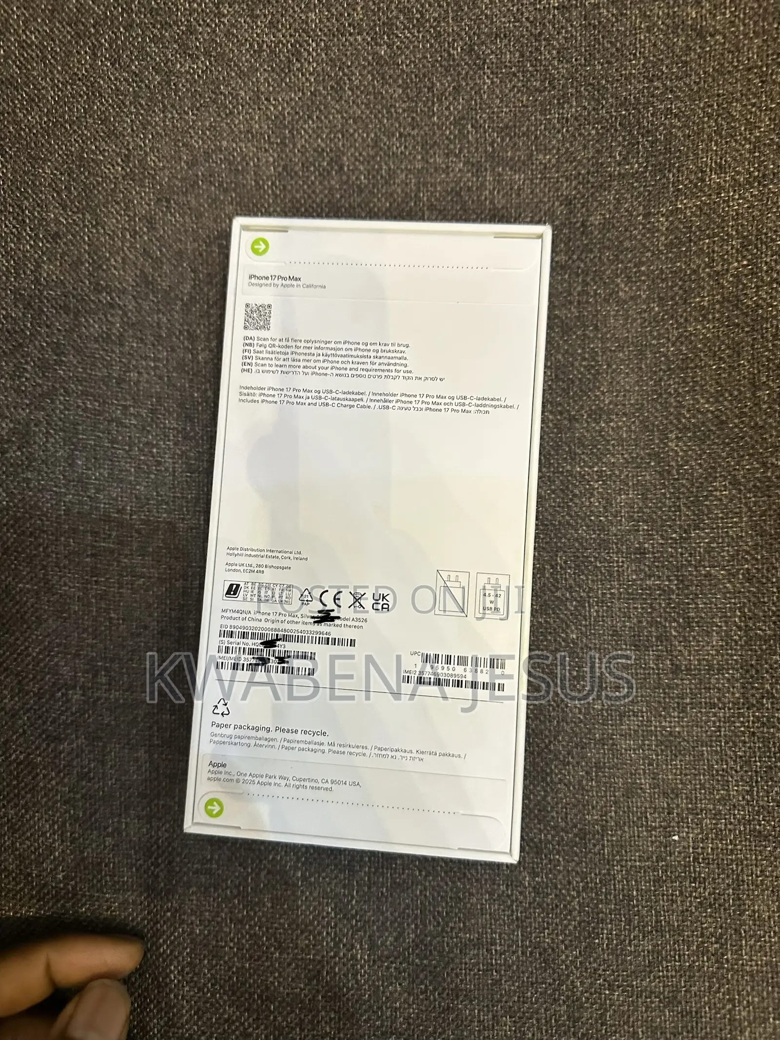 New Apple iPhone 17 Pro Max 256 GB Silver