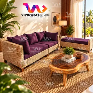 Abel Sofa Set | Seagrass Woven Sofa Set