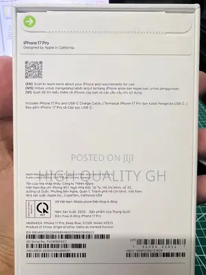 New Apple iPhone 17 Pro Max 1 TB Blue