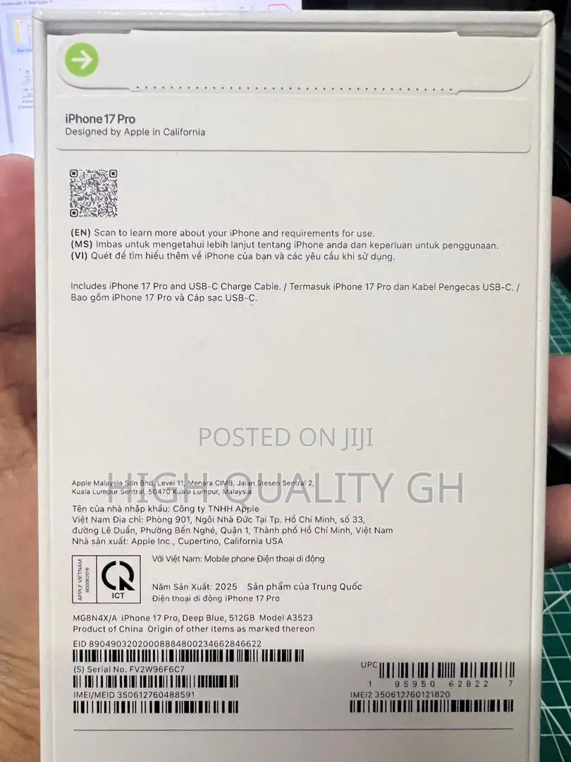 New Apple iPhone 17 Pro Max 1 TB Blue