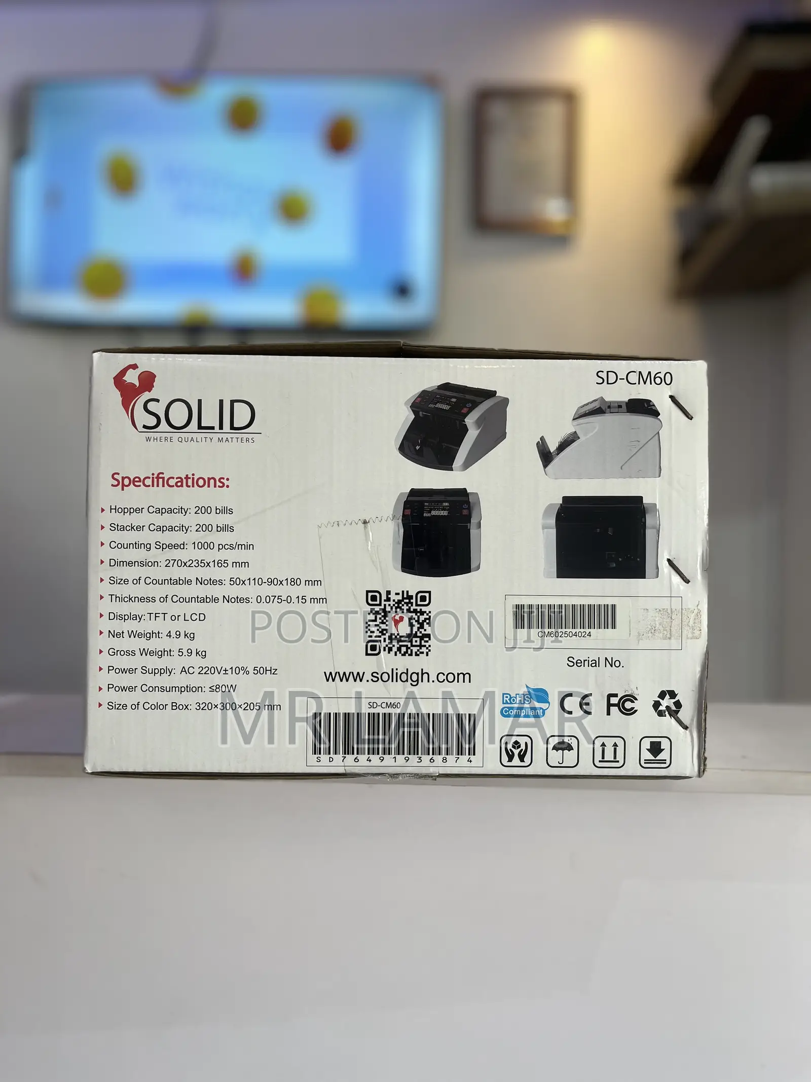 Solid Sd - M60s Cash Counting Machine