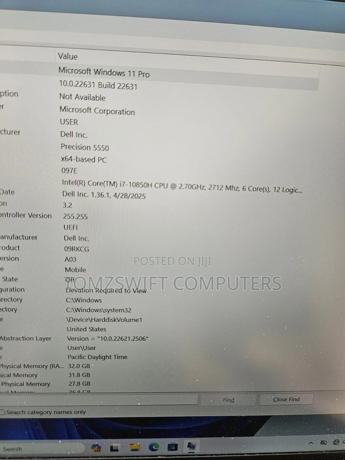 Laptop Dell Precision 5550 32GB Intel Core i7 SSD 1T
