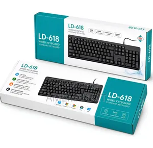LD-618 Wired USB Keyboard – 104 Keys Standard Keyboard