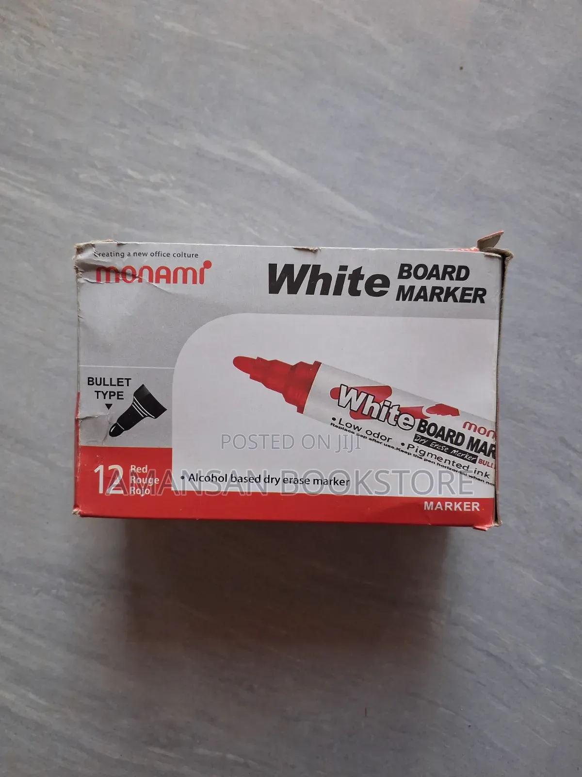 Monami Whiteboard Marker (Red)