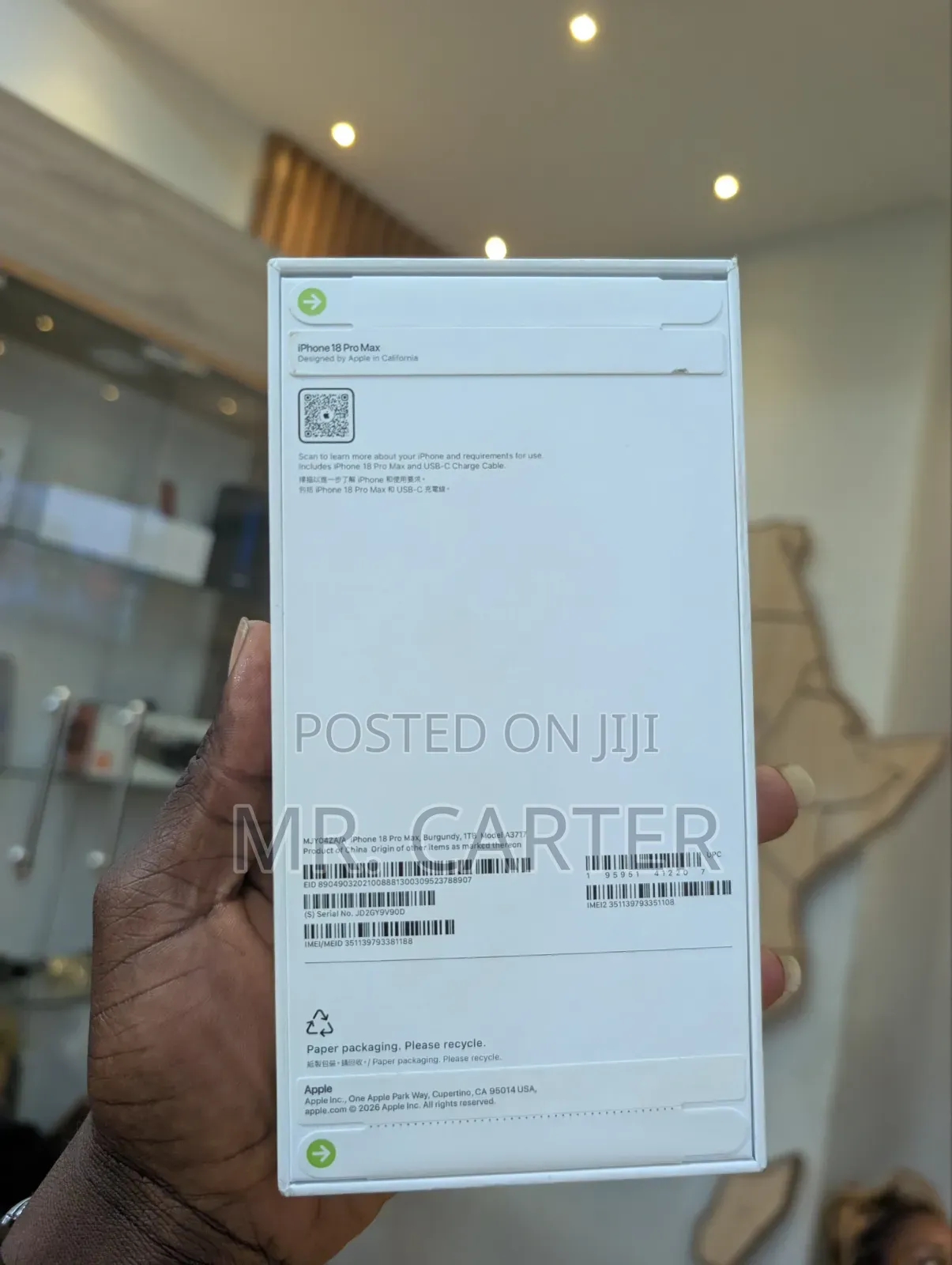 New Apple iPhone 18 Pro Max 1 TB Red