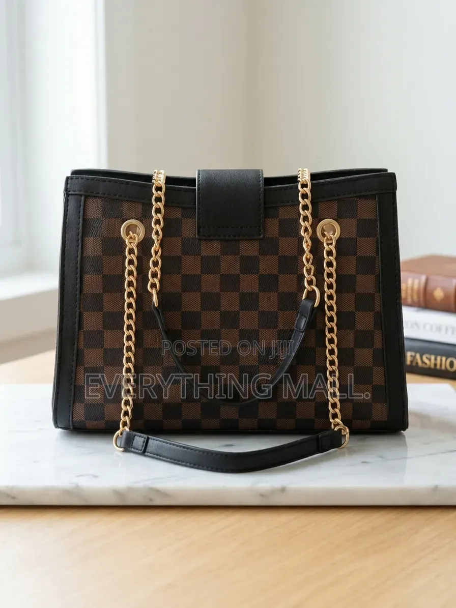 Brand New Sophilin Luxury Checkerboard Handbag + Free Wallet Pouch