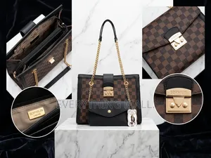Brand New Sophilin Luxury Checkerboard Handbag + Free Wallet Pouch