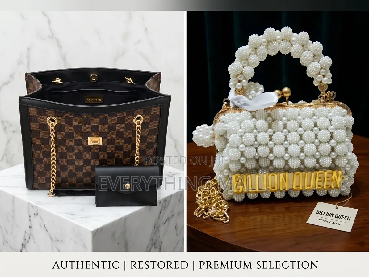 Brand New Sophilin Luxury Checkerboard Handbag + Free Wallet Pouch