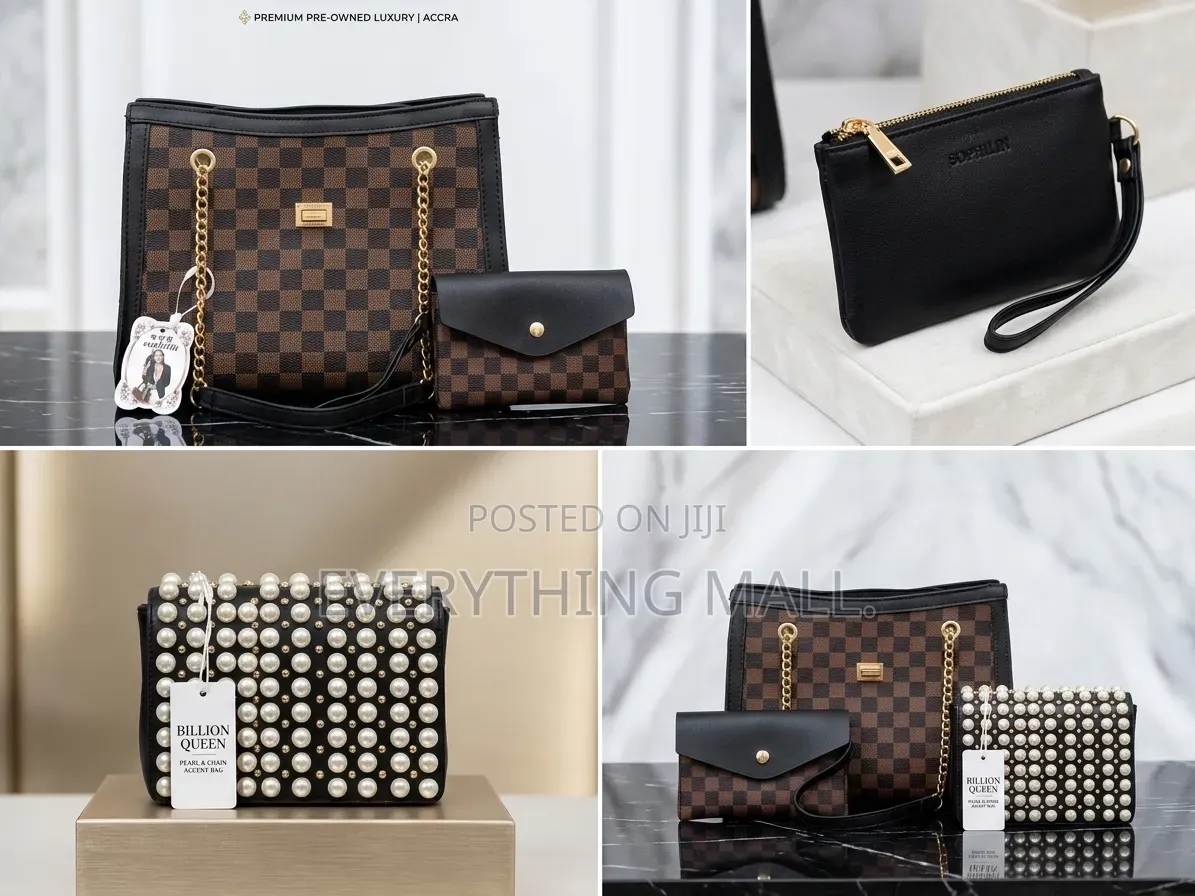 Brand New Sophilin Luxury Checkerboard Handbag + Free Wallet Pouch