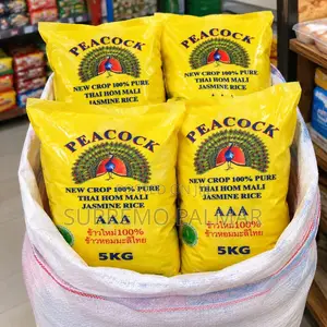 Peacock Thai Hom Mali Jasmine Rice– 5kg AAA