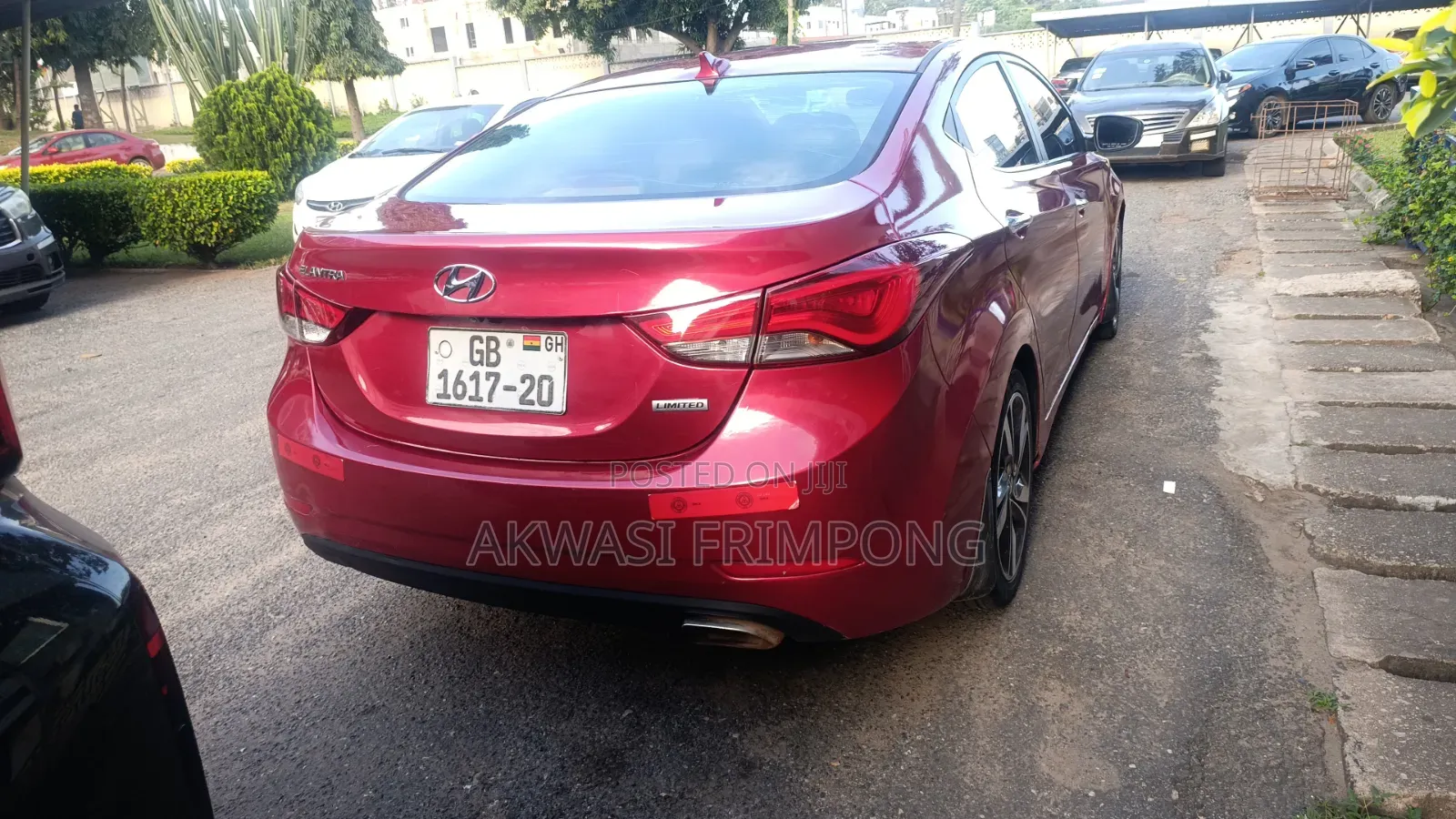 Hyundai Elantra Limited 4dr Sedan (1.8L 4cyl 6A) 2014 Red