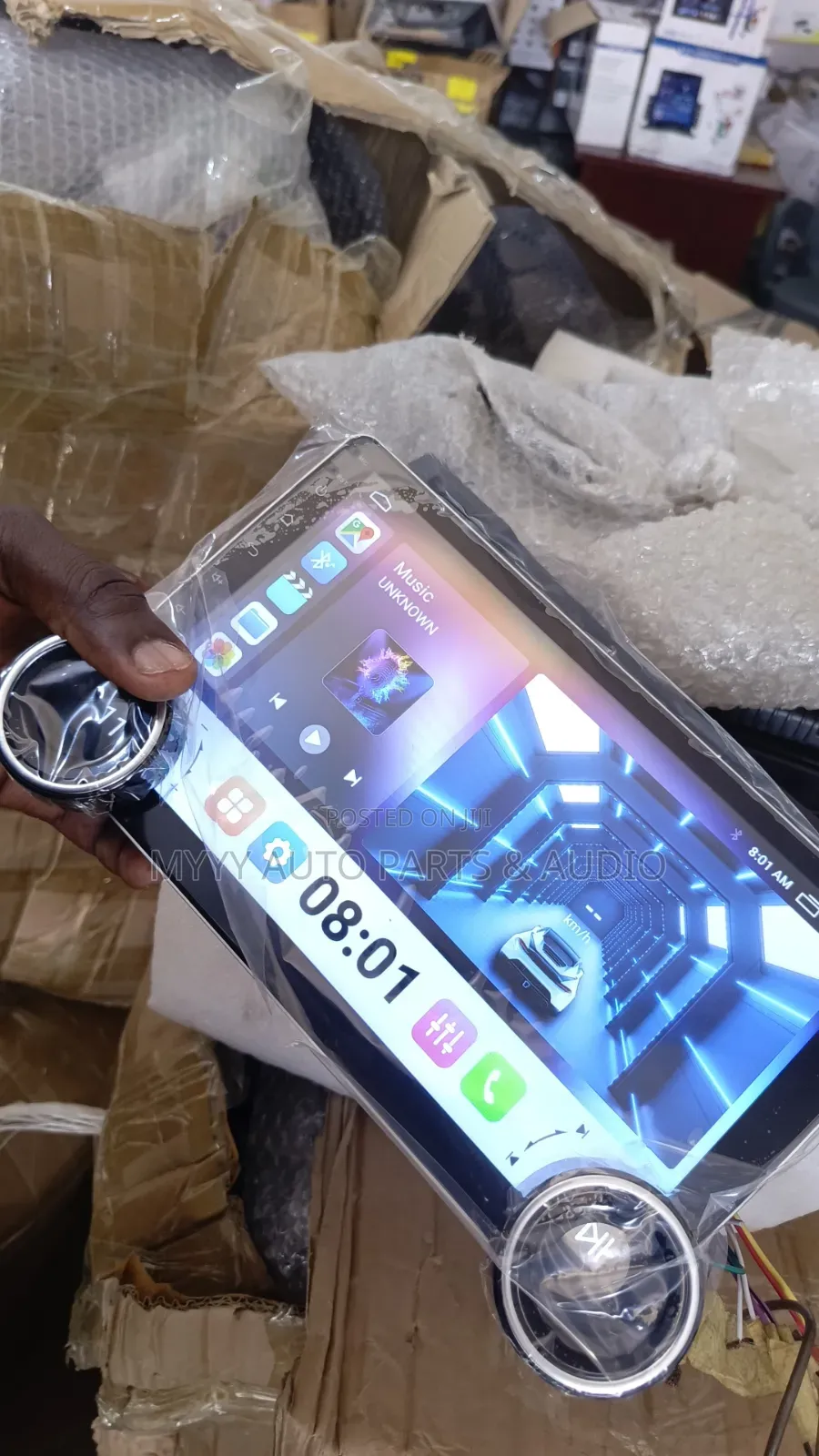 Double Nobs Android Screen for Toyota Vitz 2010