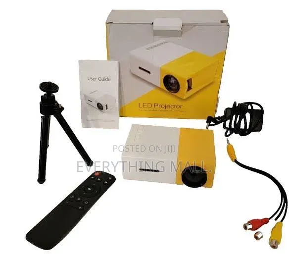 Portable LED Home Theater Projector - Clean & Functional