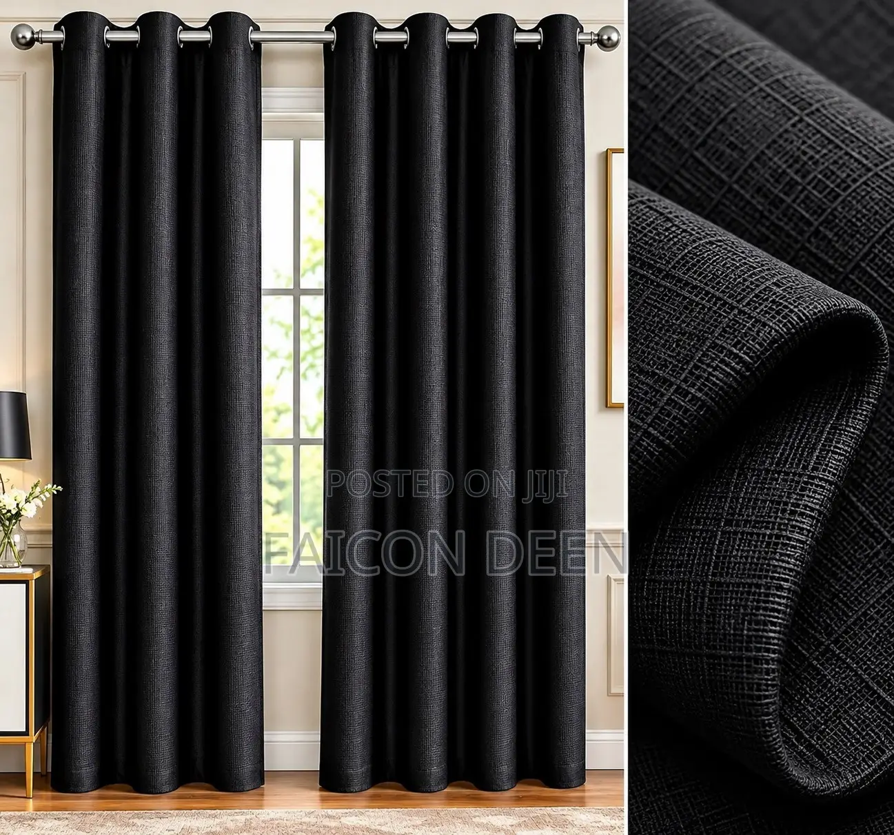 Luxury Jacquard Sunblock Blackout Curtains for Homes ,Hotels,Air BNB