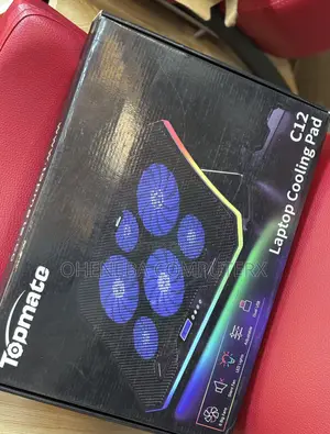 Topmate RGB Laptop Cooling Pads 8Fans With Phone Holder