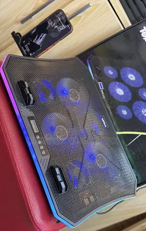 Topmate RGB Laptop Cooling Pads 8Fans With Phone Holder