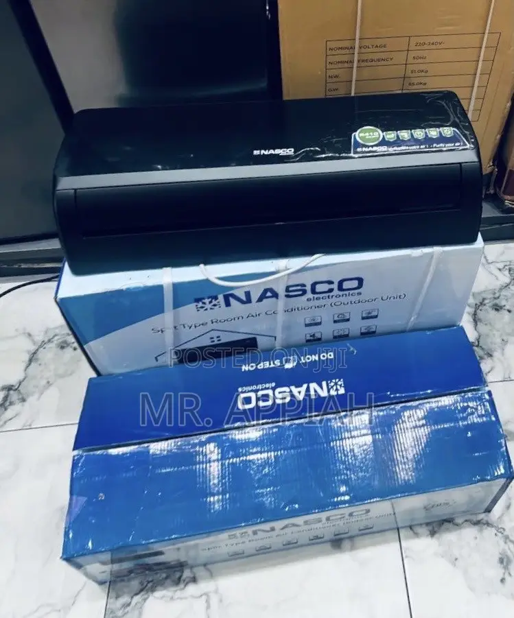 Classic Nasco 1.5hp Non Inverter Air Conditioner(R410 Gas) Black